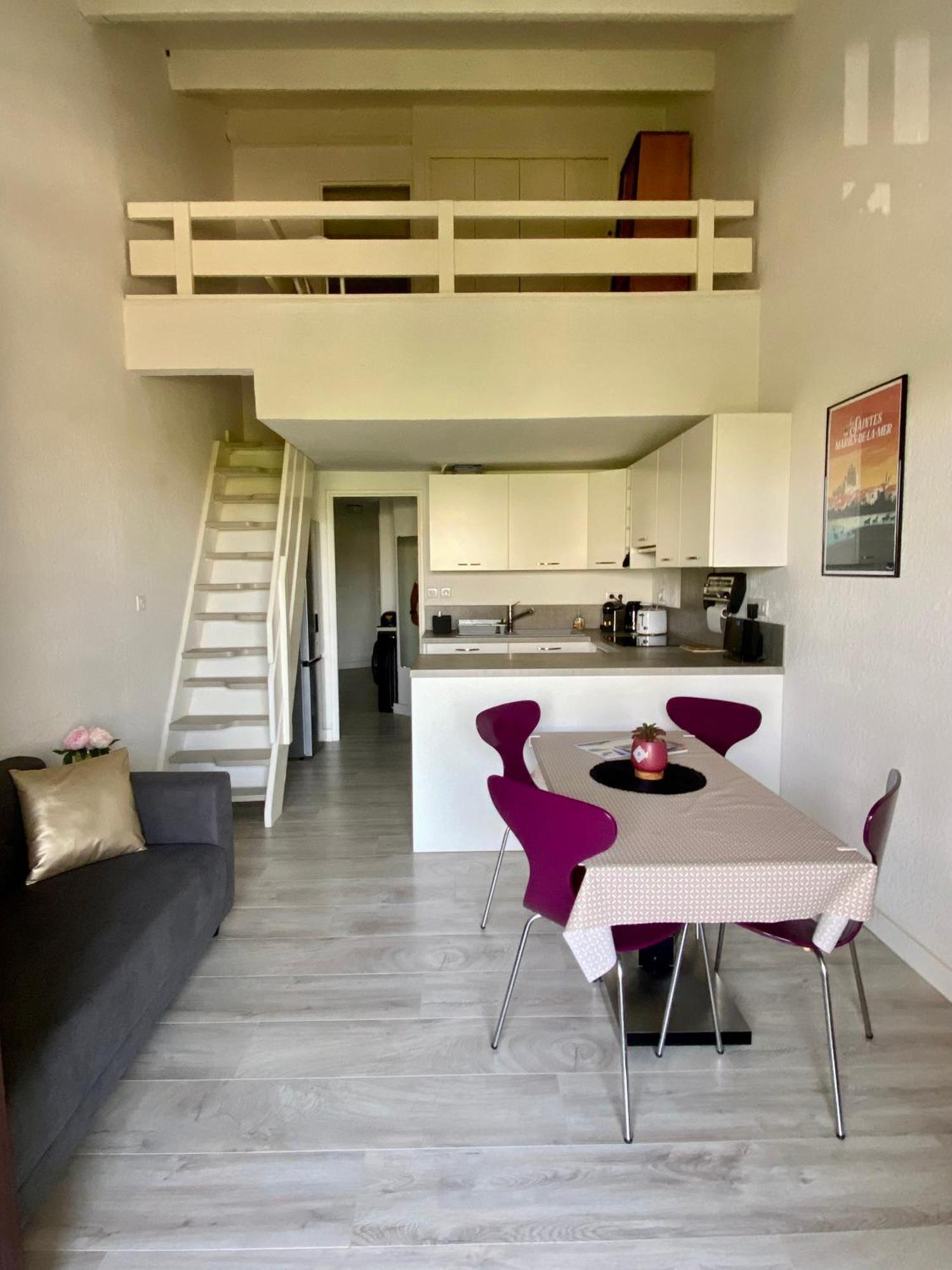 Appartement Duplex Climatise Le Trident 생트마리들라메르 외부 사진